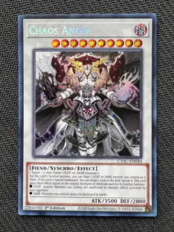 Yugioh Chaos Angel 1st Edition Secret Rare CYAC-EN044 NM - Image 1