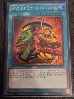 Pot of Extravagance RA01-EN059 Secret 1st 25th Anniversary Mint YUGIOH - Image 1