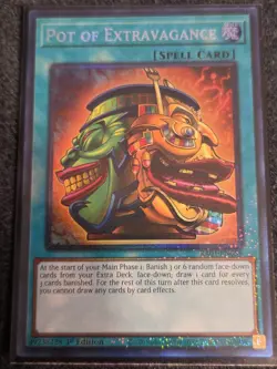 1x (M/NM) Pot of Extravagance RA01-EN059 Collector's Rare 1st Edition YuGiOh - Image 1