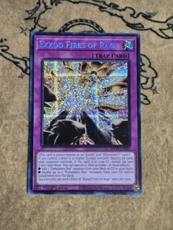 Yugioh Exxod Fires of Rage MP25-EN094 1st Edition Prismatic Secret Rare NM - Image 1