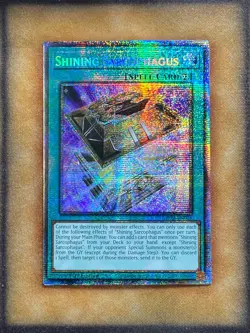 Yugioh Shining Sarcophagus MP25-EN005 Starlight Rare 1st Ed NM - Image 1