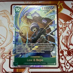 Law & Bepo - ST24-002 - SR Holo - One Piece Card Game N/M - Image 1