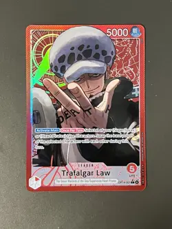One Piece TCG OP14-001 Trafalgar Law Leader Alt Art AA Card Game CCG English - Image 1