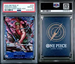 2025 ONE PIECE RORONOA ZORO OFFICIAL EVENT PRIZE ASIA PSA 10 - Image 3