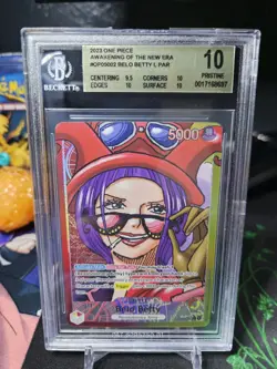 One Piece CCG Belo Betty Awakening of the New Era OP05-002 BGS 10 Pristine - Image 1