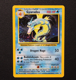 Gyarados Base Set Holo Pokemon Card | MP (Damaged) - Image 1