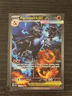 Mega Charizard X ex SIR 125/094 Phantasmal Flames English Pokemon Card - Image 1