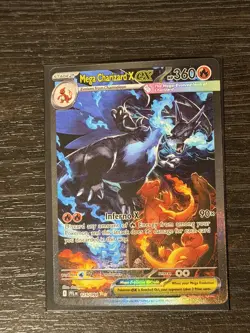 Mega Charizard X ex SIR 125/094 Phantasmal Flames English Pokemon Card - Image 2
