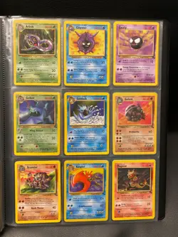 NEAR MINT - Fossil Set Complete Common and Uncommon 1999 Pokemon Cards Bundle - Image 1