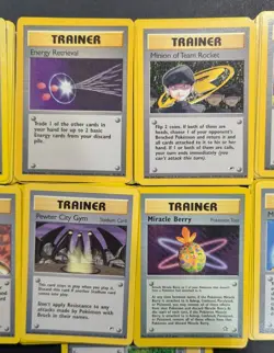WOTC Pokemon Trainer Cards All LP-NM 617 Total Cards. - Image 3