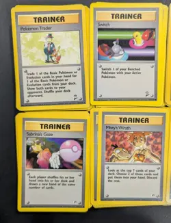 WOTC Pokemon Trainer Cards All LP-NM 617 Total Cards. - Image 4