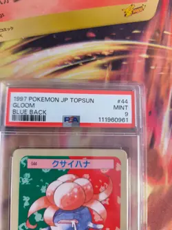 Pokemon Card Gloom Duflor Topsun Blue Back Bandai 1995 Vintage Japanese PSA 9 - Image 4