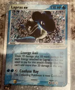 Pokemon TCG Lapras EX Holo Ultra Rare Card Ruby & Sapphire 99/109 - Image 2