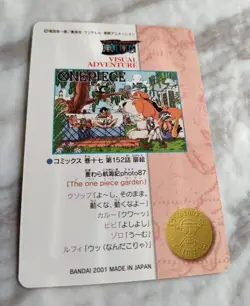 ONE PIECE VISUAL ADVENTURE CARD 142 Monkey D. Luffy Japanese BANDAI 2001 F/S - Image 4