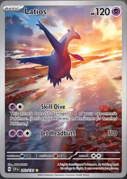Latios 203/191 Sv08: Surging Sparks Holo Pokemon TCG Card - Image 1