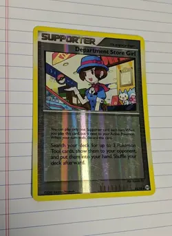 Pokemon Supporter Card Department Store Girl Holographic Reverse HOLO 99 - Image 1