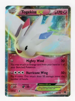 Pokemon Card Togekiss EX 83/122 Ultra Rare Breakpoint NM - Image 1