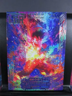 Monkey D Luffy LGR Rare Card Premium One Piece Anime Manga Collectible CCG OP - Image 1