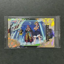 S4368 Luffy Law & Kid OP4-1 SR Japanese One Piece Itajaga Wafer Card Sealed J9 - Image 1