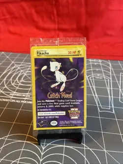 Vintage 1999 Pokemon WOTC Pikachu #4 Movie Promo Card Sealed NEW - Image 1