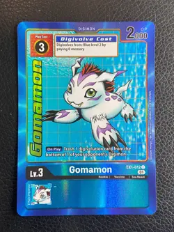 Gomamon EX1-012 C Classic Collection - Digimon Card - Alt Alternate Art - Image 1