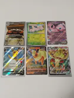 Pokemon Illustration Rare/Meowth,Flareon Black Star Promo/Full Art Holo Cards - Image 1