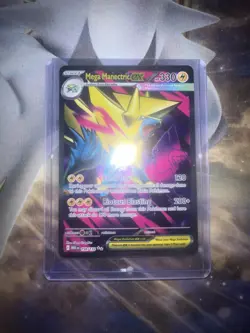Mega Manectric Ex Pokemon Card Mega Evolution 158/132 TCG NM - Image 1