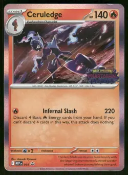 Pokemon Cards Ceruledge 014 Mega Evolutions Promo NM - Image 1