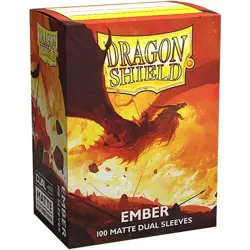 Dragon Shield Dual Matte Ember Standard Size Card Sleeves, 100ct (10 Pack) - Image 1