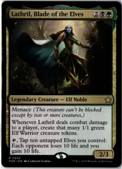 Lathril, Blade of the Elves #0242 (FDN) Foundations - Image 1