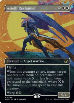 Astelli Reclaimer Borderless Edge of Eternities Foil NM Magic MTG R 288 - Image 1