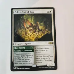 Pollen Shield Hare Wilds of Eldraine NM MTG Magic the Gathering 233 - Image 1