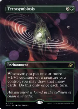 Terrasymbiosis Borderless Edge of Eternities Normal NM Magic MTG R 312 - Image 1