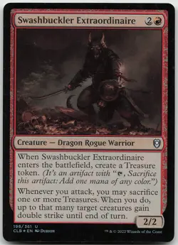 Swashbuckler Extraordinaire FOIL Uncommon CLB LP MTG - Image 1