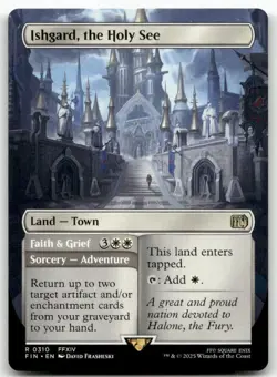 Ishgard, the Holy See (Borderless) #310 MTG Final Fantasy FIN NM X1 - Image 1