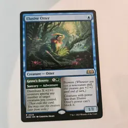 Elusive Otter Wilds of Eldraine 225 NM MTG Magic the Gathering - Image 1