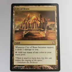 City of Brass Modern Masters 221 LP MTG Magic the Gathering - Image 1