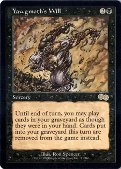 Yawgmoth's Will 171 Urza's Saga Regular NM Magic MTG - Image 1