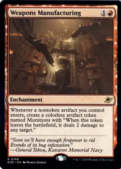 Weapons Manufacturing Edge of Eternities Normal NM Magic MTG R 168 - Image 1