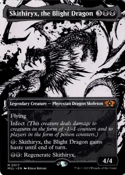 Skithiryx the Blight Dragon Borderless Multiverse Legends MTG NM 17 - Image 1
