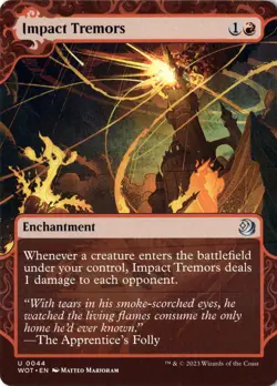 Impact Tremors Wilds of Eldraine: Enchanting Tales Normal NM Magic MTG U 44 - Image 1