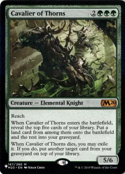 Cavalier of Thorns The List Reprints Normal NM Magic MTG M 167/280 - Image 1