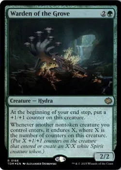 Warden of the Grove Tarkir: Dragonstorm Foil NM Magic MTG R 166 - Image 1