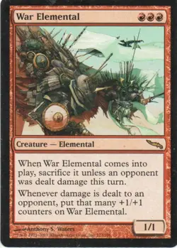 MTG: Mirrodin: War Elemental: Lightly Played Condition - Image 1