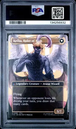 2025 MTG FINAL FANTASY #0398 KEFKA, COURT MAGE/KEFKA, RULER OF RUIN PSA 10 - Image 2