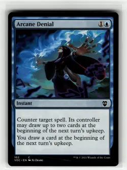 ARCANE DENIAL Crimson Vow Commander #102 VOC(NM+)(MTG) - Image 1