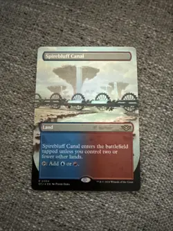 MTG / Spirebluff Canal / OTJ / #304 / FOIL (Borderless) / Rare / NM - Image 1