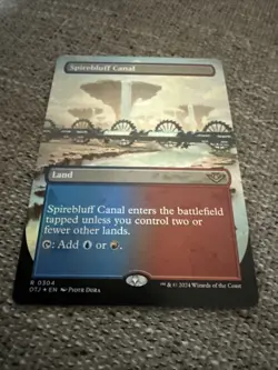 MTG / Spirebluff Canal / OTJ / #304 / FOIL (Borderless) / Rare / NM - Image 2