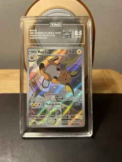 Pokemon Raichu #211/193 Sv02: Paldea Evolved TAG 8.5 NM + - Image 3