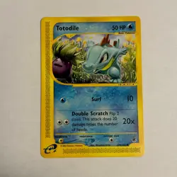 Totodile 134/165 Expedition Base Set Pokemon Karte Karnimani Near mint - Image 1